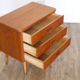 Scandinavian vintage teak chest of drawers 1960