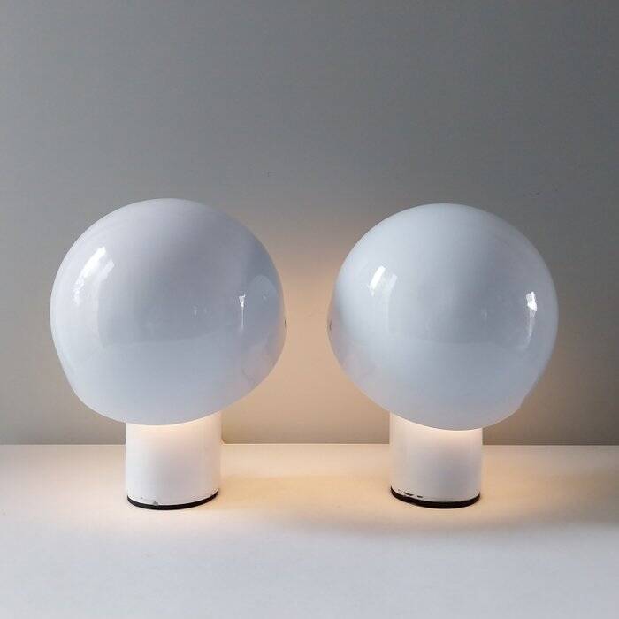 Set of two Italian table lamps from the 70s