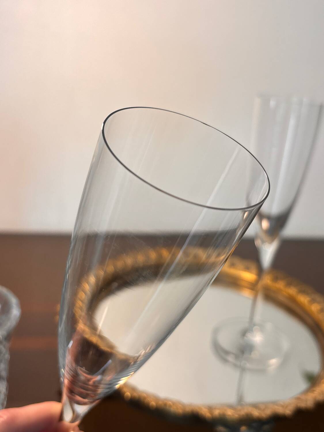 2 Baccarat champagne flutes