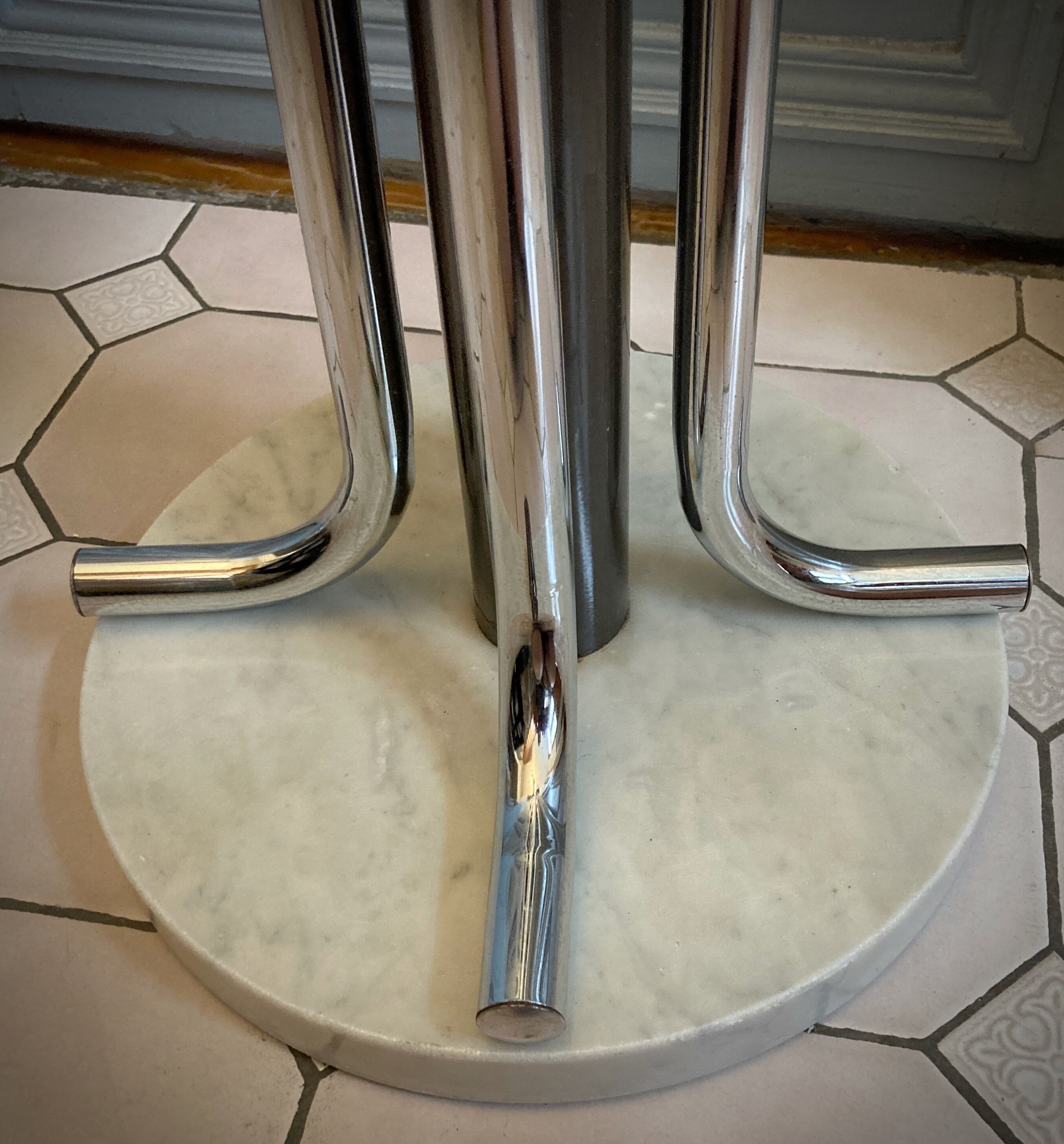 Coat rack on vintage stand