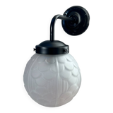 Black art deco wall light