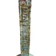 Double cast iron and marble bistro table signed Rieux Lyon 1900