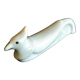 White porcelain knife holder the bird
