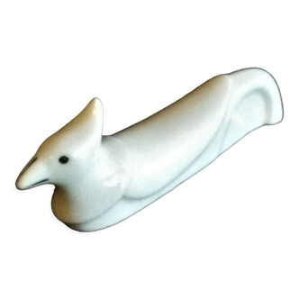 White porcelain knife holder the bird