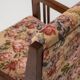 Fauteuil Art Nouveau en chêne et tapisserie florale, Belgique vers 1900