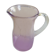Pichet en verre rose