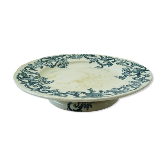 Assiette montée Jules Vieillard XIXeme siècle