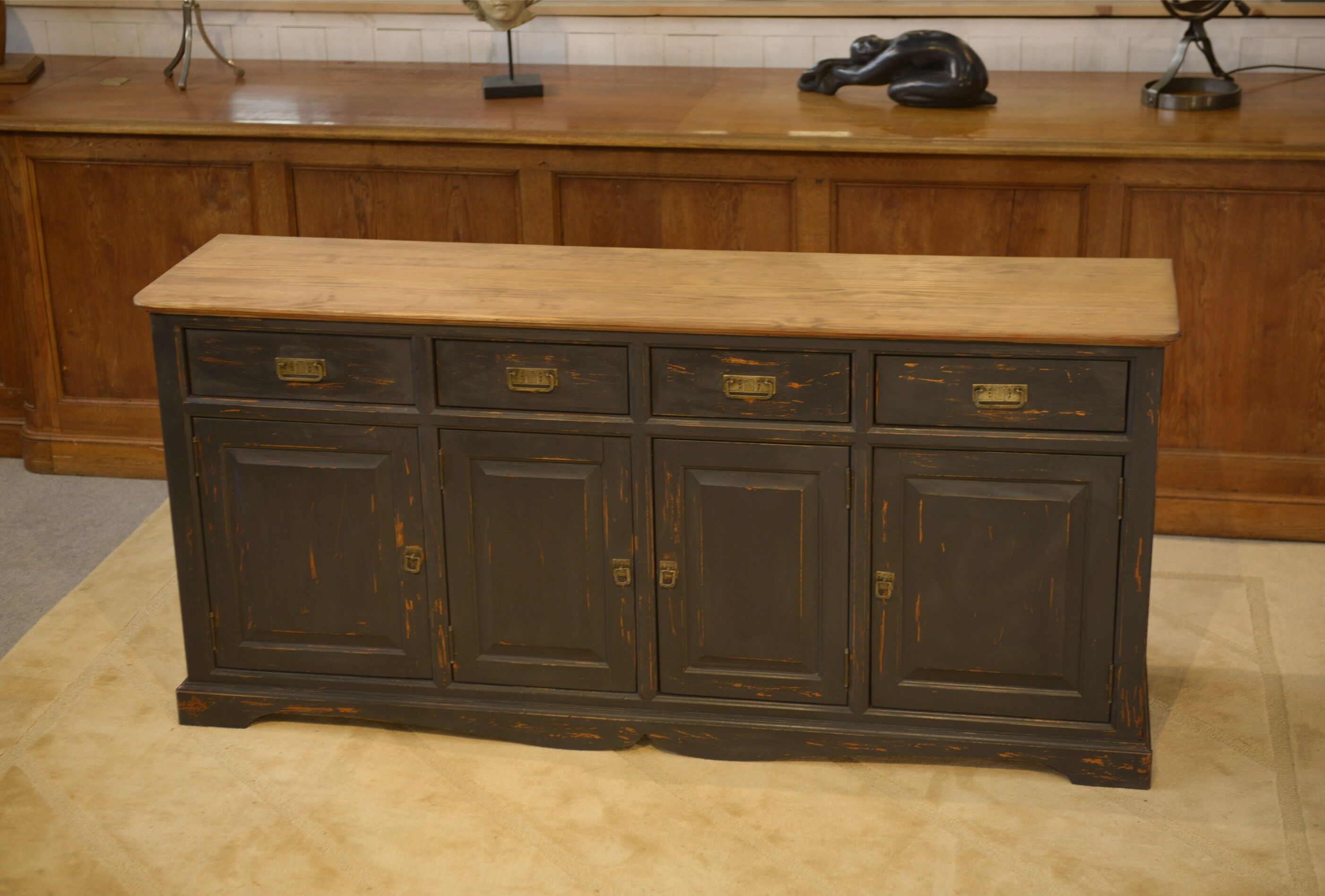 Slate-coloured sideboard 1960s