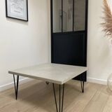Polished concrete coffee table