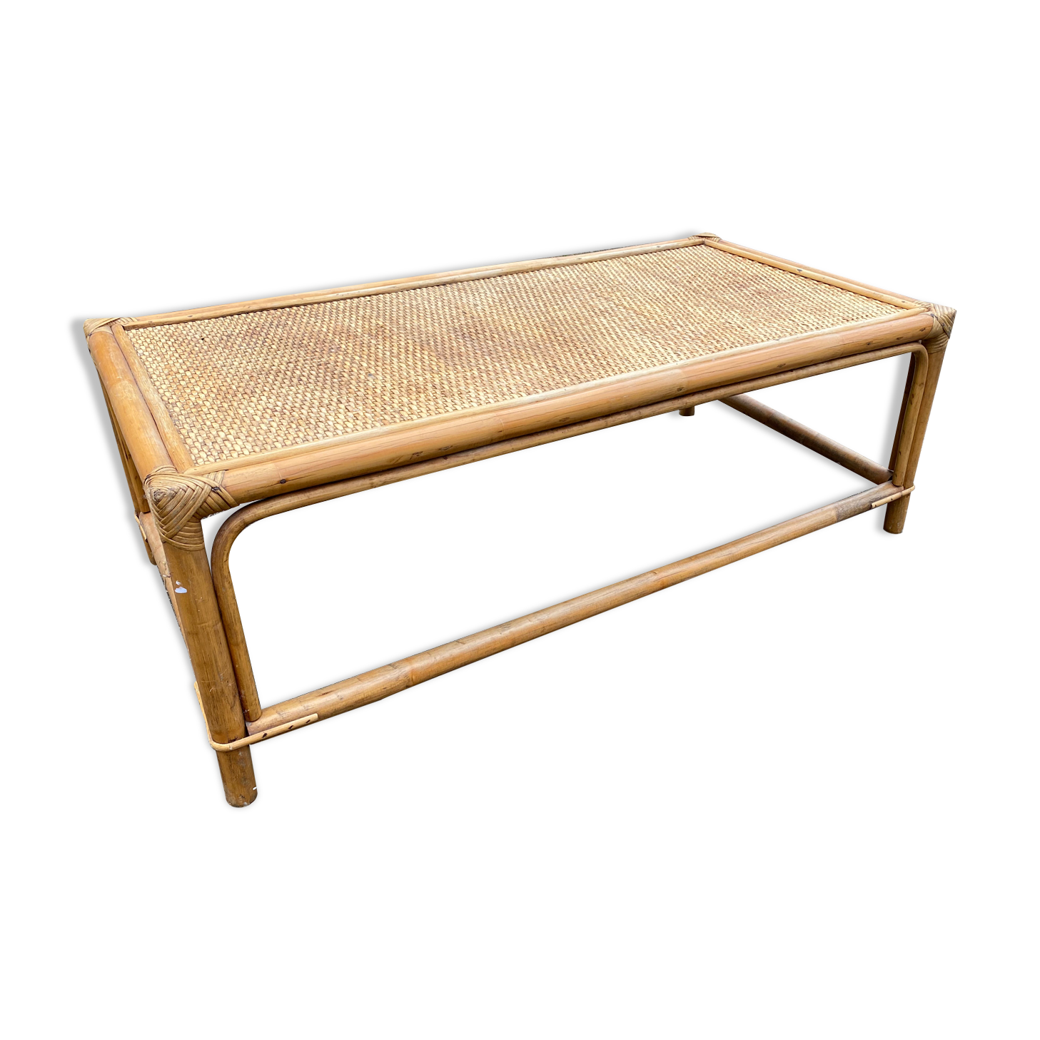 Rattan coffee table