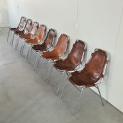 Lot de 8 chaises de salle à manger en cuir