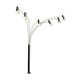 Arc floor lamp with 6 branches 1970
