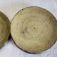 Set of 6 dessert plates in brutalist stoneware from the 1970s.