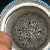 Vintage coffee maker in French sky blue enamel