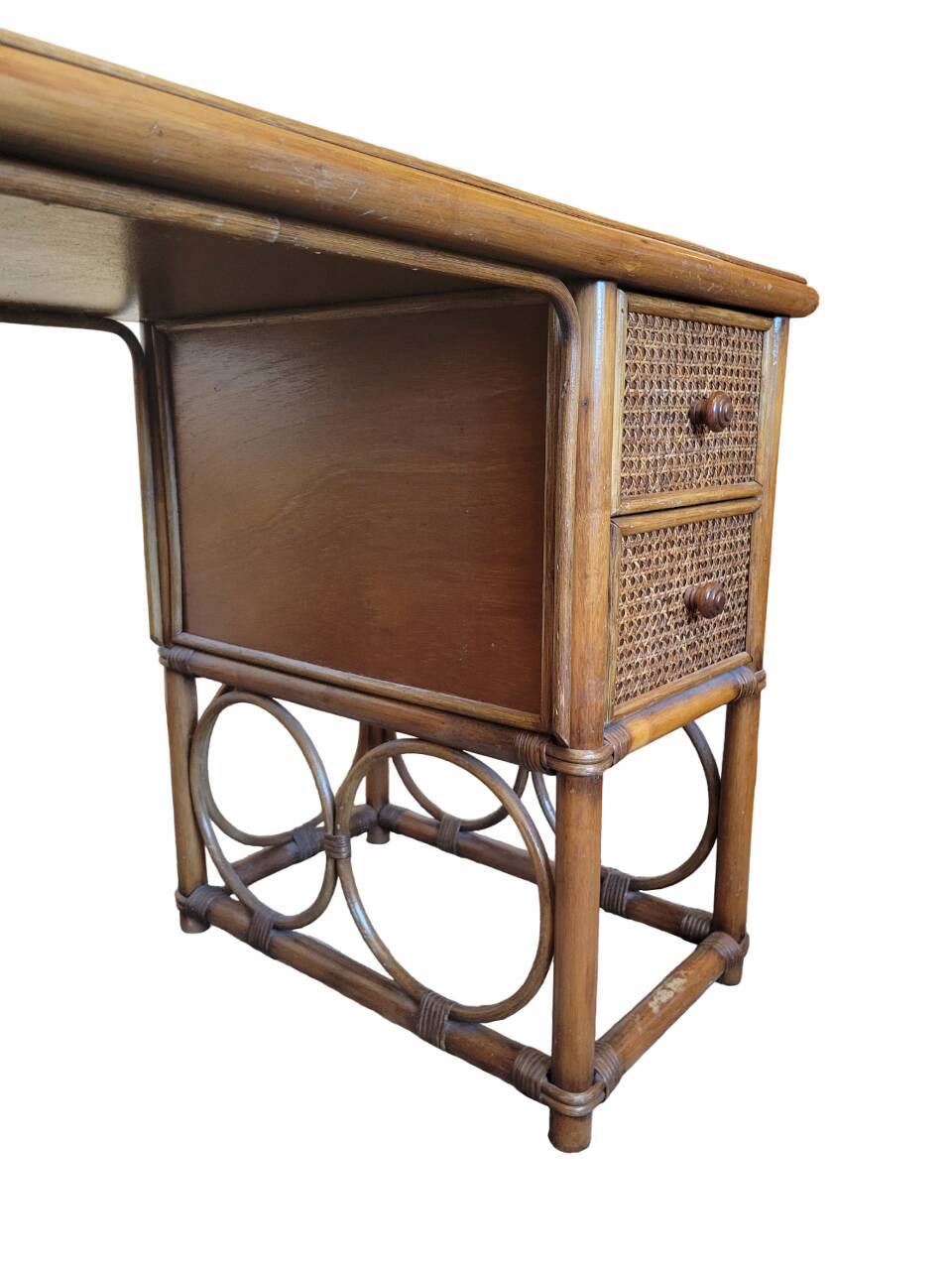 Vintage rattan desk