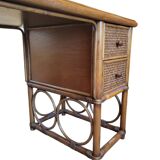 Vintage rattan desk