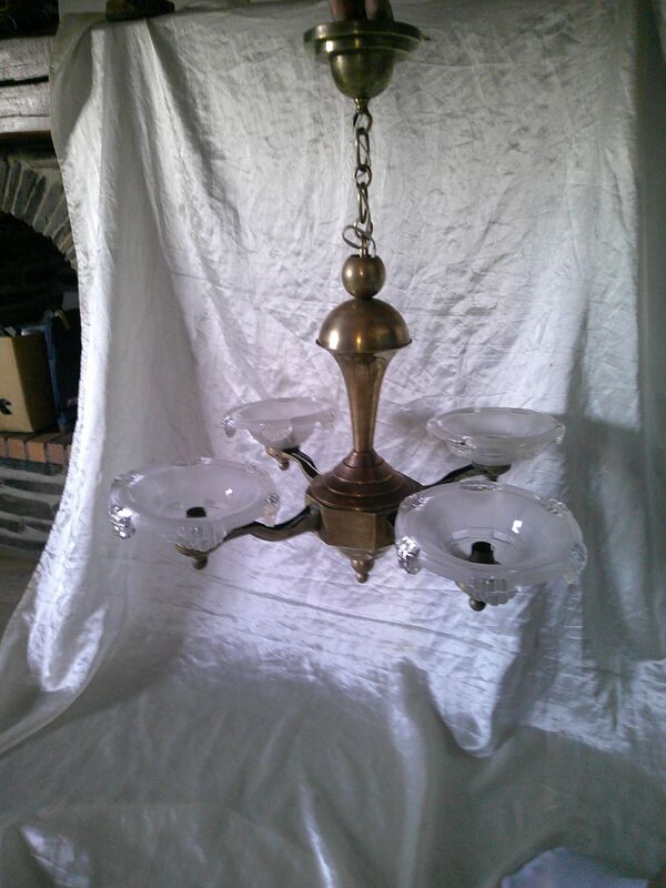 Lustre art déco année 40