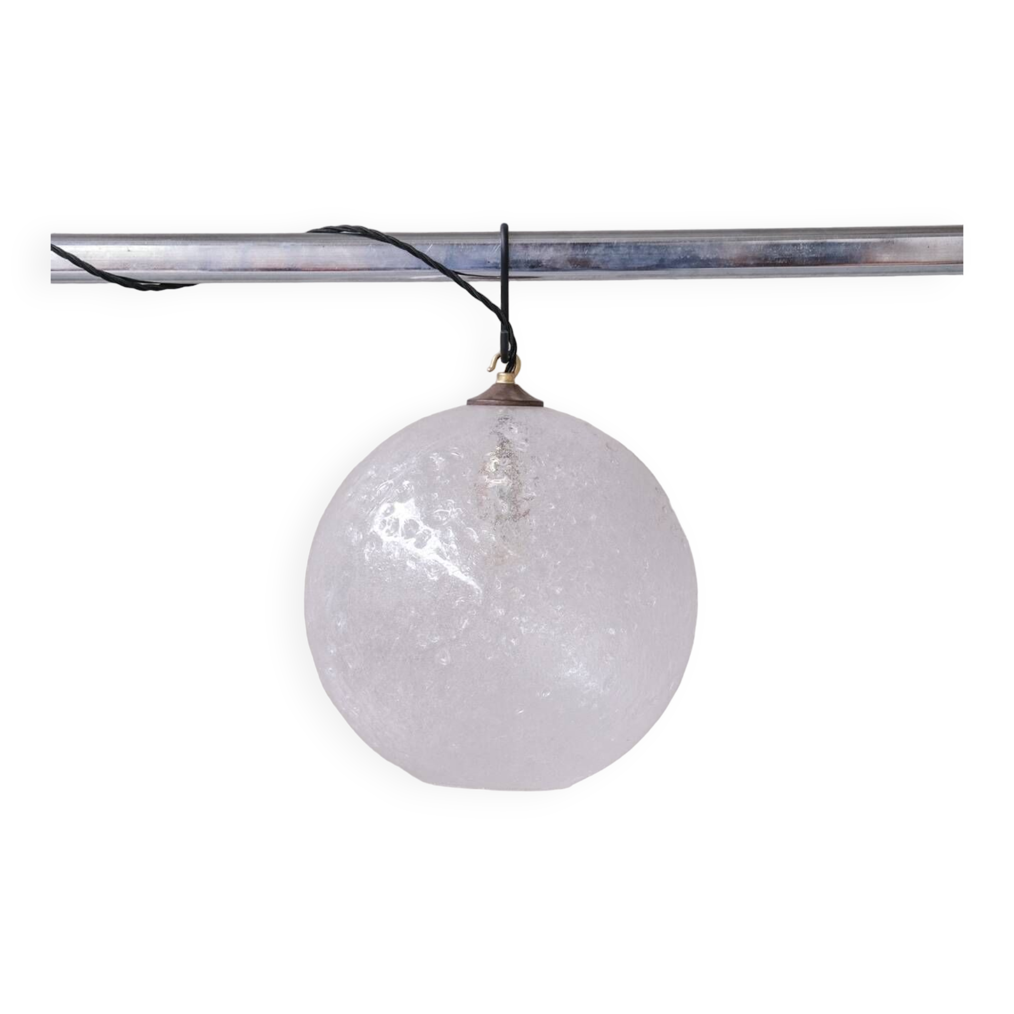 Italian Mid-Century 'Lava' Murano Glass Pendant Light