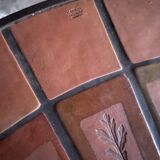 Capron “herbarium” coffee table with metal base