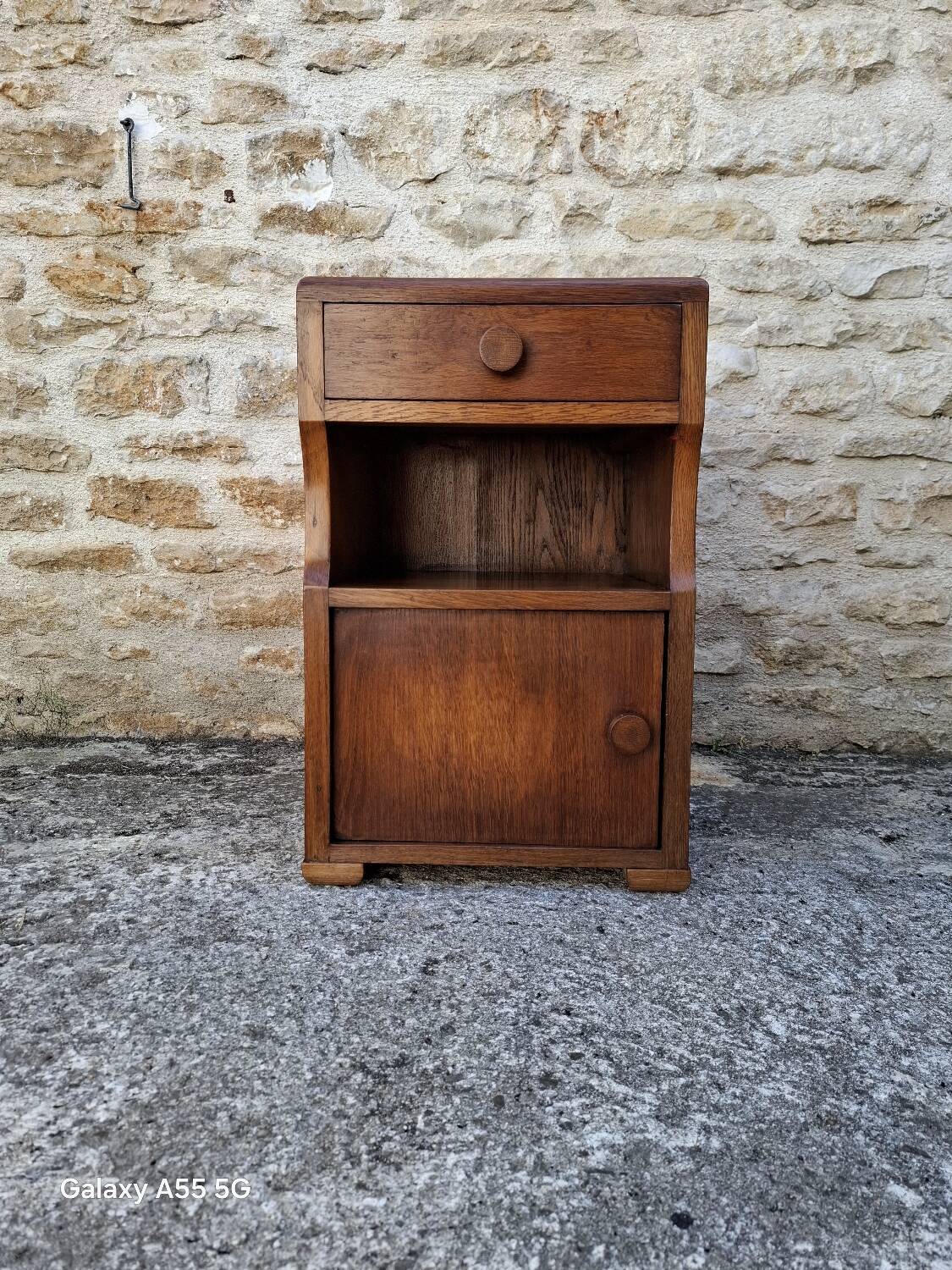 Oak bedside table