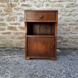Oak bedside table
