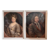 Paire de portraits 1715