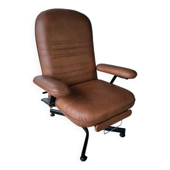 Fauteuil relax Vintage en cuir Everstyl en très bon état