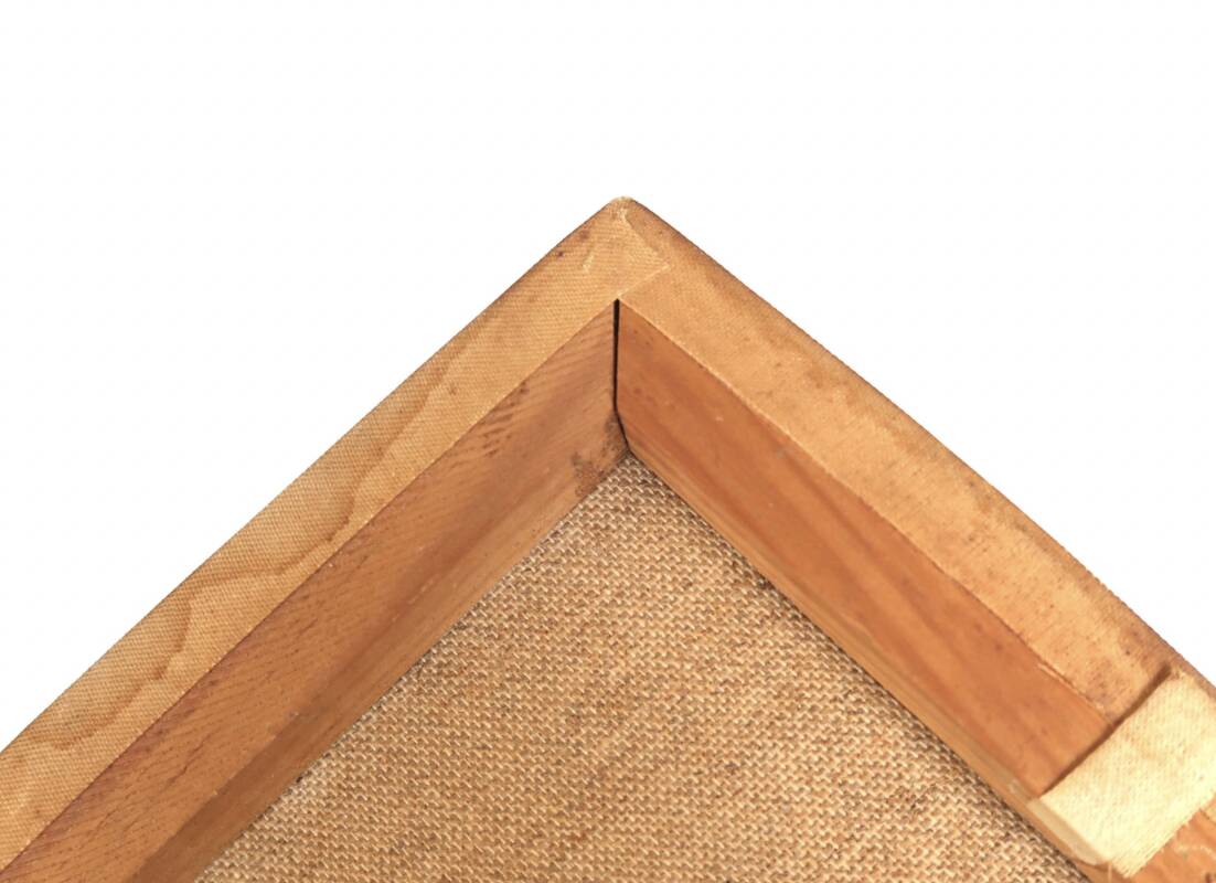 Reproduction of a painting "Clown's Head" by Bernard Buffet, 1950s