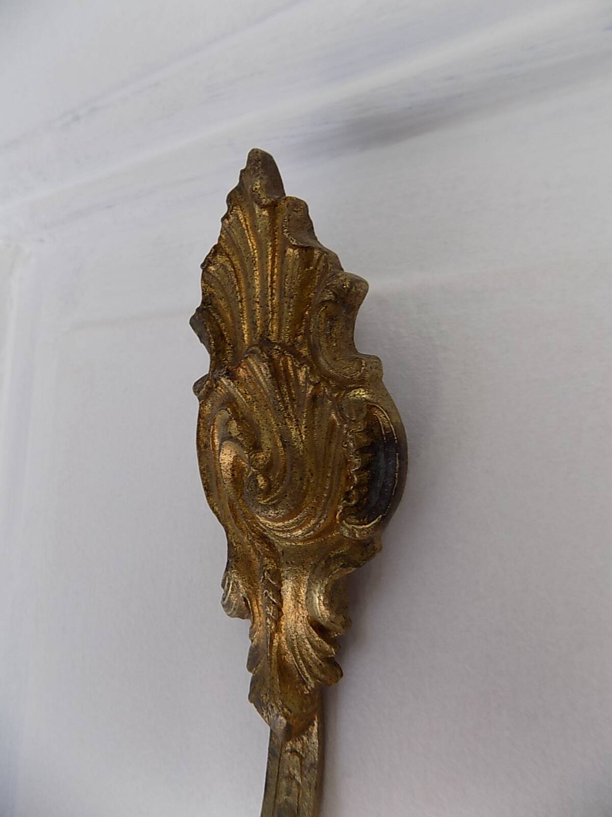 Golden brass wall hook