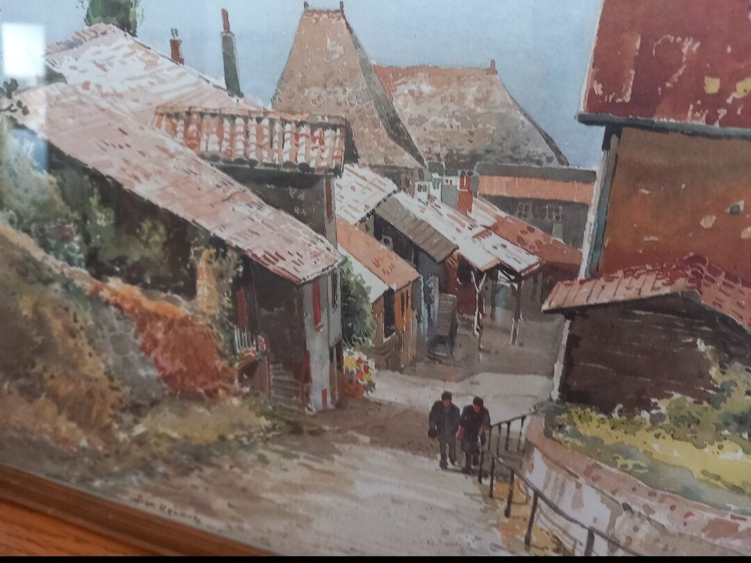 Picturesque village scene in Beaujolais Allain Renoux