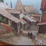 Picturesque village scene in Beaujolais Allain Renoux