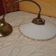 White corole glass pendant light 1940