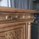 Buffet bas ancien noyer sablé
