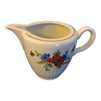 Cruche à lait en porcelaine de Luneville