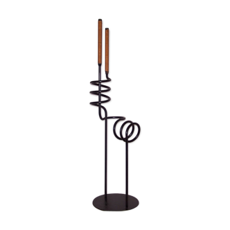 Candlestick ferotin magazine rack 50s