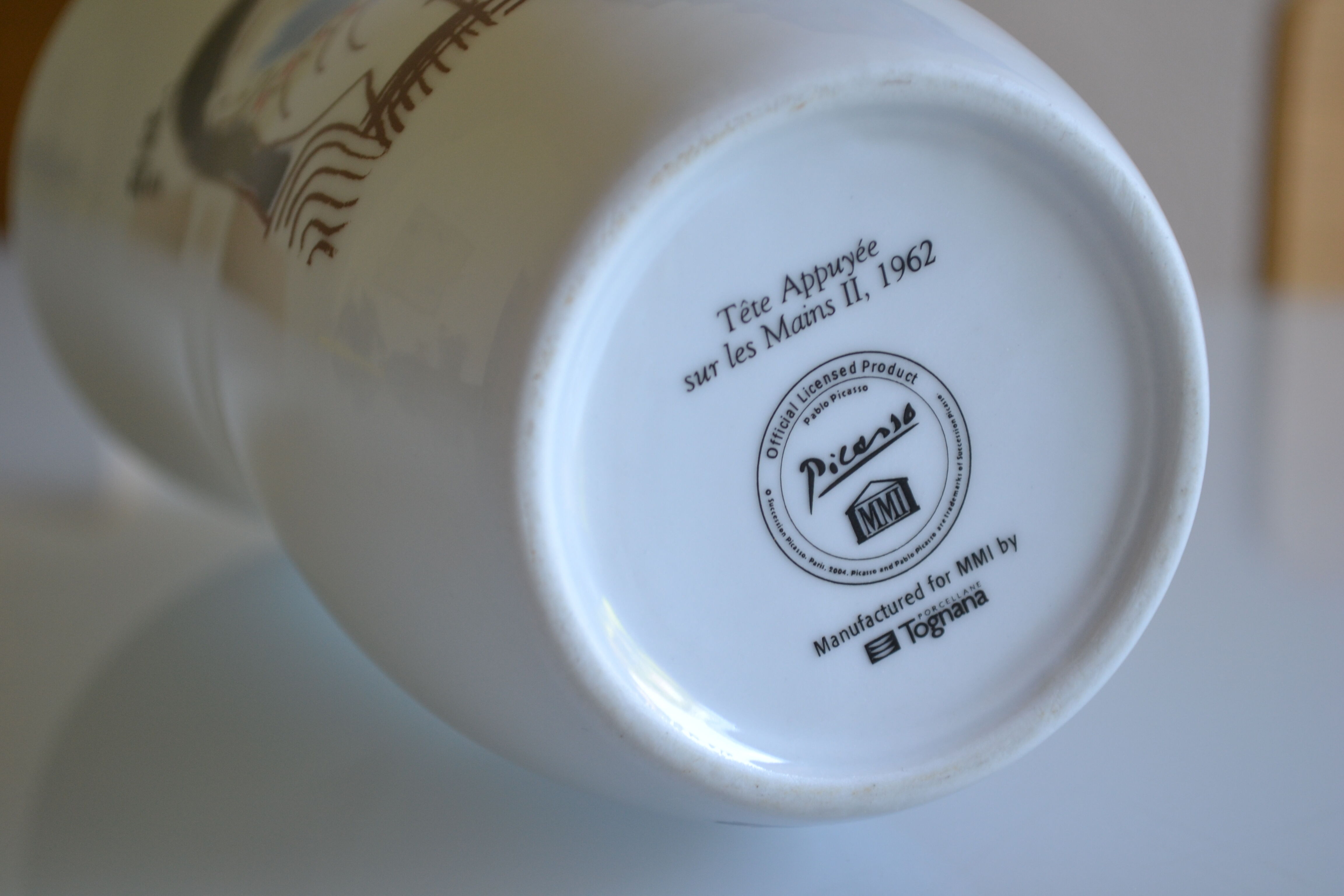 Ceramic vase after picasso " head leaning on the hands " 1962