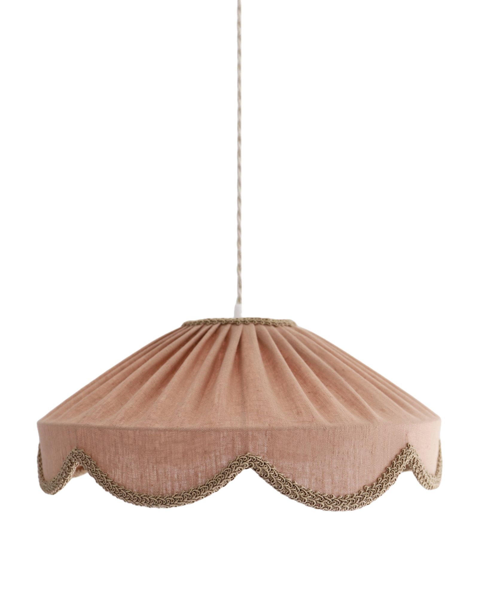 Suspension forme florale unie Cosette "classic linen"