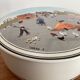 Porcelain box, naïve design collection, décor signed Laplau - 1980s, Villeroy & Boch
