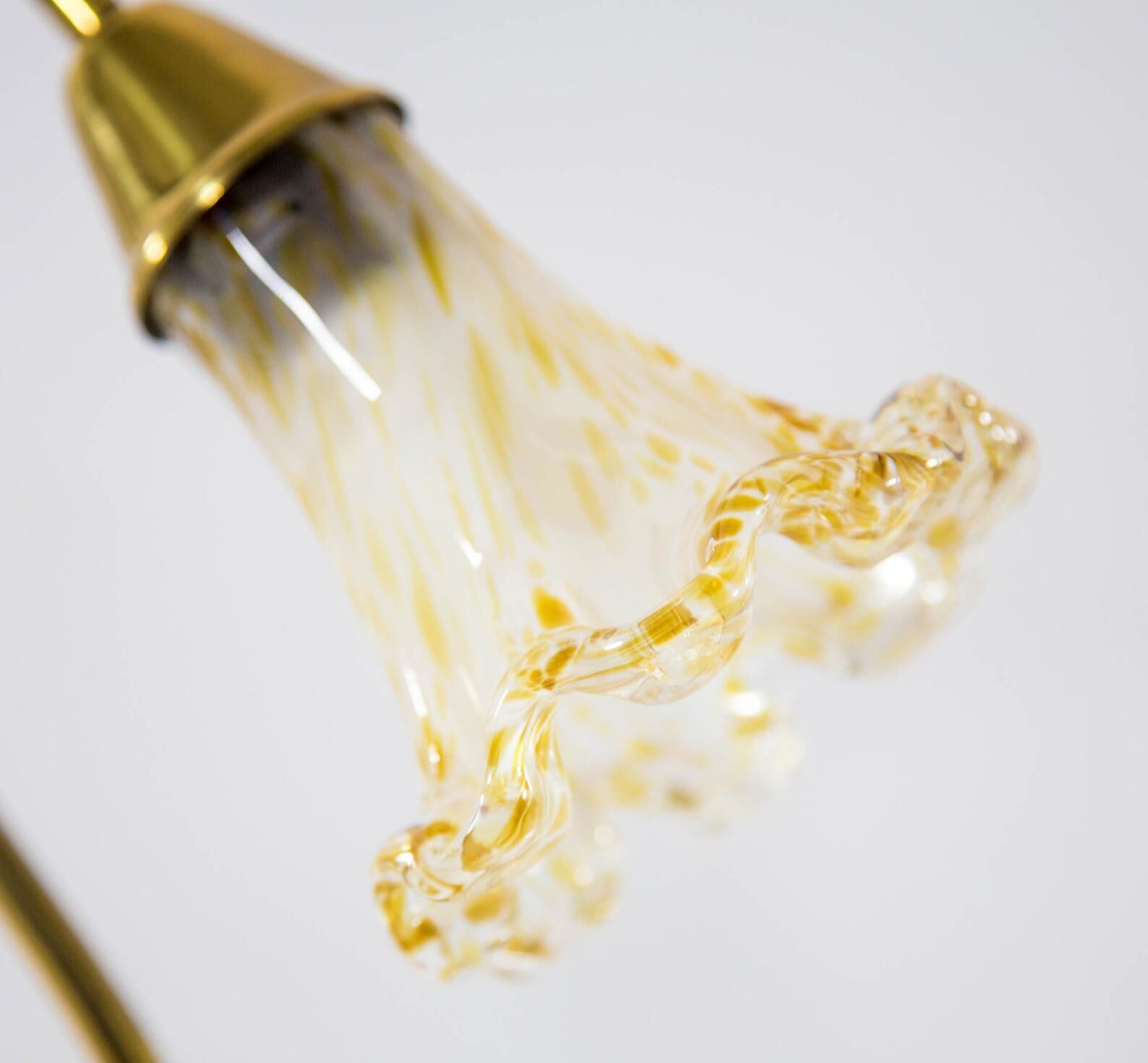 Murano glass lampshade table lampshade and brass base