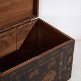 Antique opera chest with lotus flowers, China, circa 1900