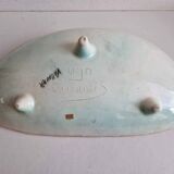 Large ceramic dish from Vallauris signed Ugo vintage