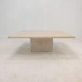 Italian Travertine Coffee Table, 1980's