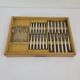 Boulenger 88-piece silver-plated metal cutlery set, shell model