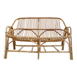 Banquette ancienne en rotin