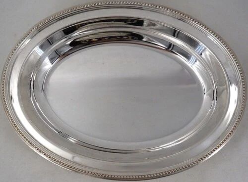 Christofle Perles basket, silver-plated bread basket, in excellent condition.