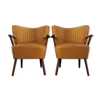 Pair of Renovated Cocktail Chairs, Vintage Germany 1950s