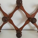 Vintage accordion coat rack