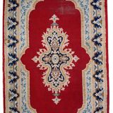 Vintage Persian Kerman handmade carpet 91cm x 152cm 1970s, 1C808