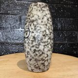 Ceramic vase with flower decor