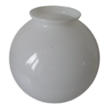 Abat-jour globe boule verre opaline 20 cm pour lampe plafonnier lustre